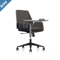 LDR Flex Learn 360 Chair Training chair with writing tablemoulded foam fabric seatbackalloy basesmooth castors.Huddle Space and TrainingBlack