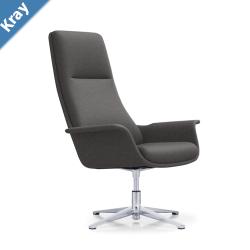 LDR Focus 360 ChairHigh back executive chair with moulded foamPU or fabric finishfixed mech4star alloy basePerfect for Huddle roomsBlack