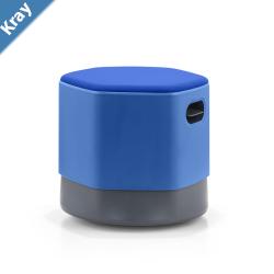 LDR Focus Mini StoolHeightadjustable tumbler stool with moulded foam rounded base lightweight grey plastic build. light weighteasily movabBlue