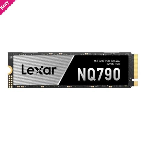 Lexar LNQ790X512G-RNNNG Internal SSD 512G M.2 2280 PCIe Gen 4x4 NVMe SSD up to 6400MB/s read, 2900MB/s write- 5 year limited warranty
