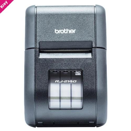 Brother RJ-2140 2' MOBILE LABEL PRINTER, USB & WiFi INCLUDING LI-ION BATTERY & BELT CLIP (IP54)