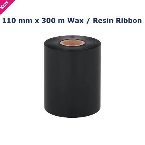 Brother LMS-PREMIUM WAX/RESIN RIBBON: 110MM(W) X 300M(L) X 25MM CORE