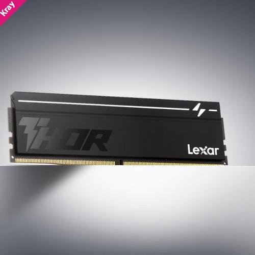Lexar LD5U32G60C400V-RGS DDR5 UDIMM 32GB 6000 MT/s 1.35V  CL40 THOR RGB G2 HEATSINK BLACK  GLOBAL INTEL XMP 3.0 & AMD EXPO