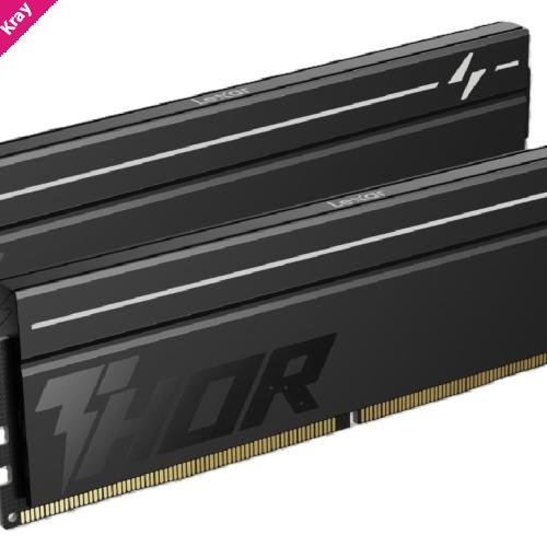 Lexar LD5U08G60C380V-RGD DDR5 UDIMM 16GB Kit (2 x 8GB) 6000 MT/s 1.35V CL38 THOR G2 OC RGS BLACK INTEL XMP 3.0 & AMD EXPO