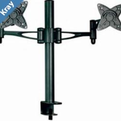 Astrotek Dual Monitor Arm Desk Mount Height Adjustable Stand for 2x LCD Display 23.8 24 27 8kg 30 Tilt 180 Swivel 360 Pivot VESA 75x75 100x100