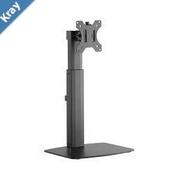 Brateck Single Free Standing Screen Pneumatic Vertical Lift Monitor Stand Fit Most 1732 Flat and Curved Monitors Up to 7 kg VESA 75x75100x100