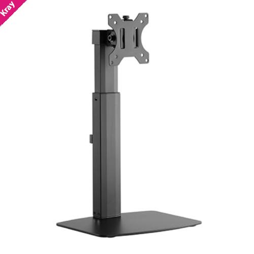 Brateck Single Free Standing Screen Pneumatic Vertical Lift Monitor Stand Fit Most 17'-32' Flat and Curved Monitors Up to 7 kg VESA 75x75/100x100