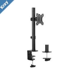 Brateck Single Screen Economical Articulating Steel Monitor Arm Fit Most 1332 LCD monitors Up to 8kg per screen VESA 75x75100x100