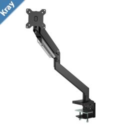 Brateck Single Monitor HeavyDuty Gas Spring Aluminum Monitor Arm Fit Most 1735 Monitor Up to15kg per screen