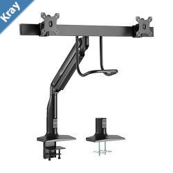 Brateck Dual Monitors Select Gas Spring Aluminum Monitor Arm Fit Most 1735 Monitors Up to 10kg per screen VESA 75x75100x100LSLDT23