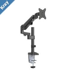 Brateck Single Monitor HeavyDuty Aluminum Gas Spring Monitor Arm Fit Most 17  35 Monitors Up to12kg per screen VESA 75x75100x100