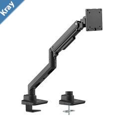 Brateck Fabulous DeskMounted  HeavyDuty Gas Spring Monitor Arm Fit Most 1749 Monitor Up to 20KG VESA 75x75100x100Black