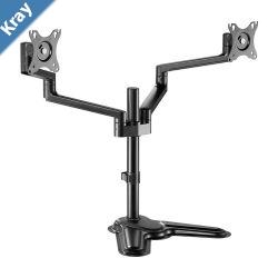 Brateck Premium Aluminum Articulating Monitor Stand Fit Most 1732 Monitor Up to 8KG VESA 75x75100x100Black