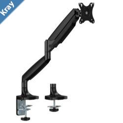 Brateck LDT82C012 SINGLE SCREEN HEAVYDUTY GAS SPRING MONITOR ARM For most 1745 Monitors Matte BlackNew