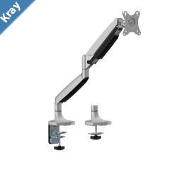 Brateck LDT82C012 SINGLE SCREEN HEAVYDUTY GAS SPRING MONITOR ARM For most 1745 Monitors Matte Sliver New