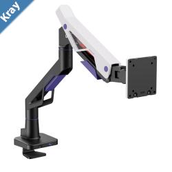Brateck LDT95C012UC Atlas Neo Gaming Monitor Arm with USBA  USBC Ports For most 2457 Monitors Fit Curved Monitor Matte Black  White new