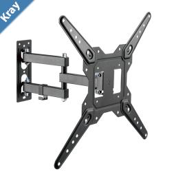 Brateck LPA68443 Economical FullMotion TV Wall Mount Fit Screen Size 2355 Up to 30 KG Fine Texture Black382x430x430mm new Brateck LPA68443 Economical FullMotion TV Wall Mount Fit Screen Size 2355 Up to 30 KG Fine Texture Black382x430x430mm new