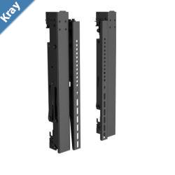 Brateck LVW06 Video Wall Mount Arm in Pair Lload Capacity of 70kg154lbs and allows VESA 200x200 400x200 300x300 400x400  Max. 1000x400. Black