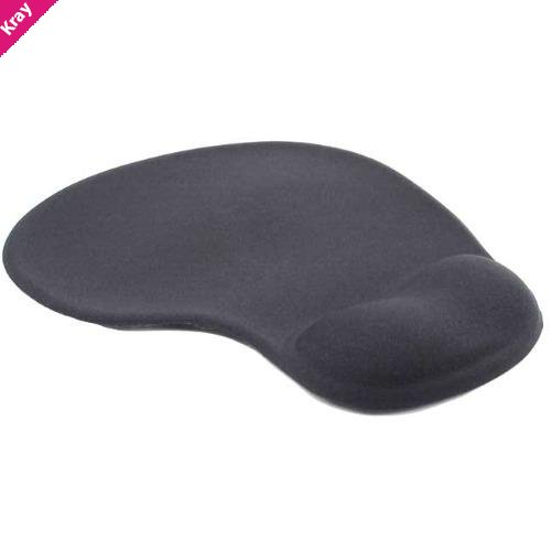 Brateck Mouse Pad with Gel Wrist Rest Black