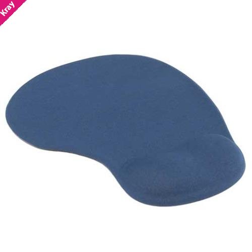 Brateck Mouse Pad with Gel Wrist Rest Blue