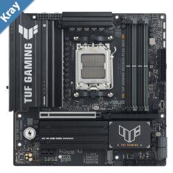 ASUS AMD TUF GAMING B650EMPLUS WIFI AM5 MicroATX Motherboard DDR54x 1221 Power Stages PCIe 5.0 3x M.2 Front USBC 2.5Gb LAN WiFi 6E