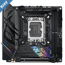 ASUS B760 ROG STRIX B760I GAMING WIFI Intel LGA1700 MiniITX Motherboard 64GB2xDDR51xPCIe 5.0 x16 2xM.24 xSATA2.5Gb EthernetWiFi 6E