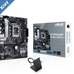 ASUS H610M PRIME H610MA WIFI D4 Intel LGA 1700  mATX Motherboar 2xDDR464GB PCIe 4.0 dual M.2 slots Intel 1 Gb Ethernet WIFI 5 DisplayPort HDMI