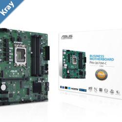 ASUS Q670M PRO Q670MCCSM Intel LGA 1700 MicroATX Business Motherboard 4xDDR5128GB1x PCIe 4.03.0 x16 slot1Gb Ethernet