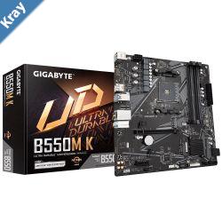 Gigabyte B550MK AMD AM4 MATX Motherboard 4x DDR4128GB1x PCIe x16 1 x PCIe x1 2x M.2 4x SATA  4x USB 3.2  4x USB 2.0