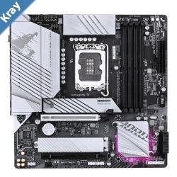 Gigabyte B760M AORUS ELITE WIFI6E GE Intel LGA 1700 mATX Motherboard 4x DDR5 256GB 2x PCIE x16 2x M.2 4x SATA  8x USB 3.2 8x USB 2.0