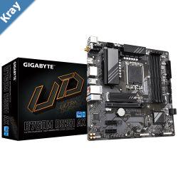 Gigabyte B760M DS3H AX Intel LGA 1700 mATX Motherboard 4x DDR5 192GB 1x PCIE x16 2x M.2 4x SATA  3x USB 3.2 1x USBC 2x USB 2.0