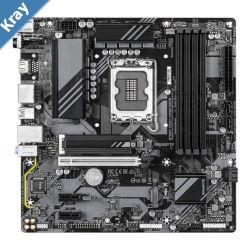 Gigabyte B760M DS3H WIFI6E GEN5 Intel LGA 1700 mATX Motherboard 4x DDR5 256GB 1x PCIE x16 2x M.2 4x SATA  5x USB 3.2 6x USB 2.0