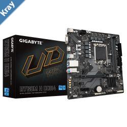 Gigabyte B760M H DDR4 Intel LGA 1700 mATX Motherboard 2x DDR4 64GB 1x PCIE x16 2x M.2 4x SATA 3x USB 3.2 2x USB 2.0