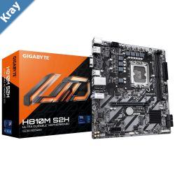 Gigabyte H810M S2H  Intel LGA 1851 ATX Motherboard 2x DDR5 128GB 1x PCIE x16 1x PCIE x1 1x M.2 4x SATA 3x USB 3.2 3x USB 2.0