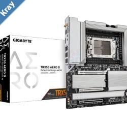 Gigabyte TRX50 AERO D AMD Ryzen Motherboard 4x DDR5256GB2x PCIe x16 slots 4x M.2 8x SATA 6Gbs connectors 11x USB 3.2 4x USB2.0 2x