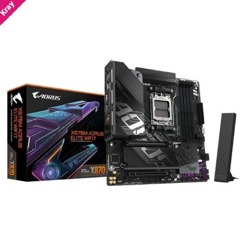 Gigabyte X870 AM5 ATX, Ryzen 9000/8000/7000, 4×DDR5 256GB, PCIe 5.0 M.2, USB4, Wi-Fi 7, BT 5.4, 5GbE LAN, ALC1220, HDMI, Win11 64-bit