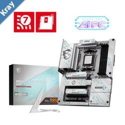 MSI B850 GAMING PLUS WIFI PZ AMD Ryzen 4x DDR5 256GB 4x PCIe x16 slot 3x M.2 4x SATA 6G 8x USB 2.0  WiFi 7 Bluetooth 5.4