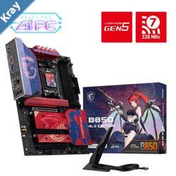 MSI B850 MLG EDITION AM5 Ryzen 900080007000 DDR58400 PCIe 5.0 M.2 Gen5Gen4 HDMI 8K USBC 20Gbps WiFi 7 BT 5.4 5Gbps LAN 7.1 Audio