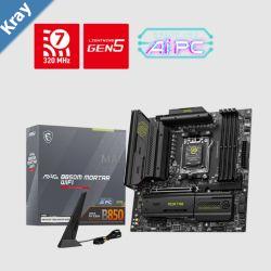 MSI MAG B850M MORTAR WIFI AM5 4x DDR5 256GB 1x HDMI 1x PCIE x16 slot 3x M.24x USB2.0 3x USB C WiFi 7