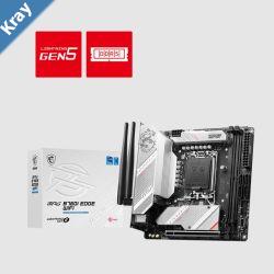 MSI MPG B760I EDGE WIFI Motherboard 2x DDR5128GB 1x PCIE x16 2x M.2 4x SATA 4x USB 2.0 2x USB C