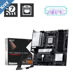 MSI PRO B850MA WIFI AM5 4x DDR5 256GB 1x HDMI 1x PCIE x16 slot 3x M.24x USB2.0 3x USB C WiFi 7