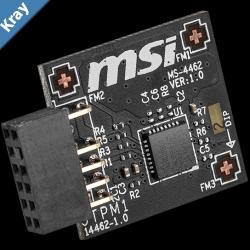 MSI TPM 2.0 Module MS4462 SPI Interface 121 Pin Supports MSI Intel 400 Series Motherboards and MSI AMD 500 Series Motherboards