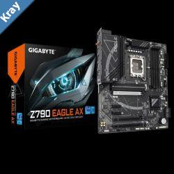 Gigabyte Z790 EAGLE AX Intel LGA 1700 ATX Motherboard 4x DDR5 192GB 3x PCIE x16 3x M.2 4x SATA  5x USB 3.2 1x USBC 2x USB 2.0