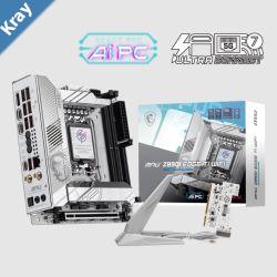 MSI MPG Z890I EDGE TI WIFI mITX MB INTEL Z890 2x DDR5 128GB 1x HDMI 1x PCIE x16 slot 4x M.2 2x SATA 2x USB 2.0 2x USB C