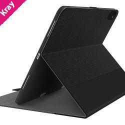 Cygnett TekView Apple iPad Pro (12.9') (6th/5th/4th/3rd Gen) Case -Grey/Black(CY3051TEKVI),Apple Pencil Holder,Multi Viewing Storage,2 Years Warranty