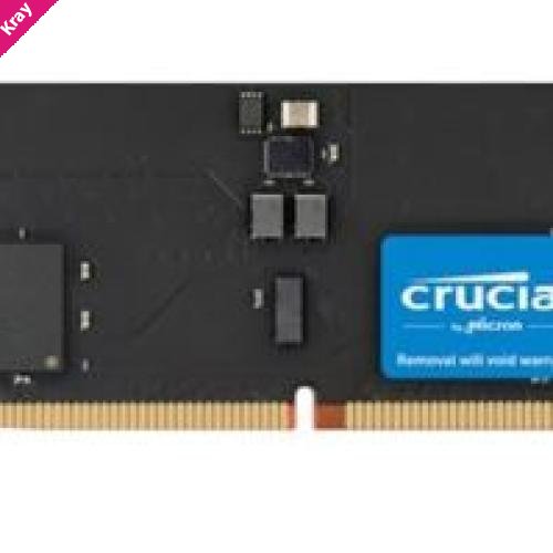 Crucial Pro 32GB (1x32GB) DDR5 UDIMM 6400MHz CL40 Black Heat Spreaders Overclocking Support Intel XMP AMD Ryzen Desktop PC Gaming Memory