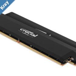 Crucial Pro 64GB 2x32GB DDR5 UDIMM 6000MHz CL40 Black Heat Spreader Support Intel XMP AMD Ryzen for Desktop PC Gaming Memory