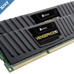 Corsair Vengeance Low Profile 8GB 2x4GB DDR3 1600MHz C9 Desktop Gaming Memory Black