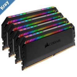 LS Corsair Dominator Platinum RGB 32GB 4x8GB DDR4 3200MHz CL16 DIMM Unbuffered XMP 2.0 Base SPD2666 Black Heatspreaders 1.35V AMD Ryzen
