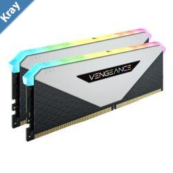 Corsair Vengeance RGB RT 32GB 2x16GB DDR4 3600MHz C18 18222242 White Heatspreader Desktop Gaming Memory for AMD